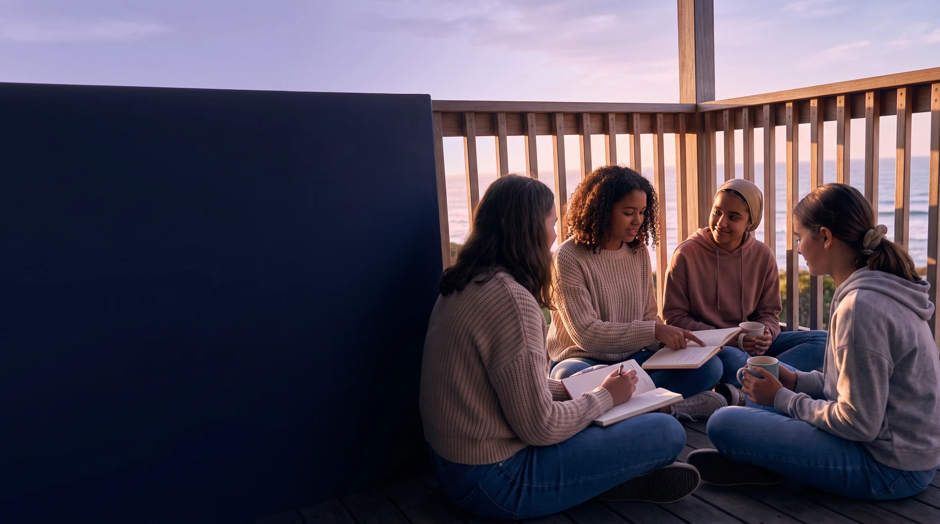 Empress Ascend girls sharing a meaningful everyday moment